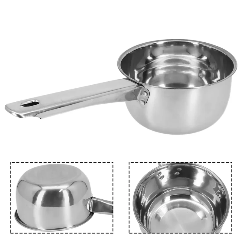S66e88a6afb074703b6a67c9038da3fbfH.webp Stainless Steel Uncoated Nonstick Saucepan Household Milk Cooking Pot Frying Pan Induction Cooker Gas Stove Kitchen Utensils