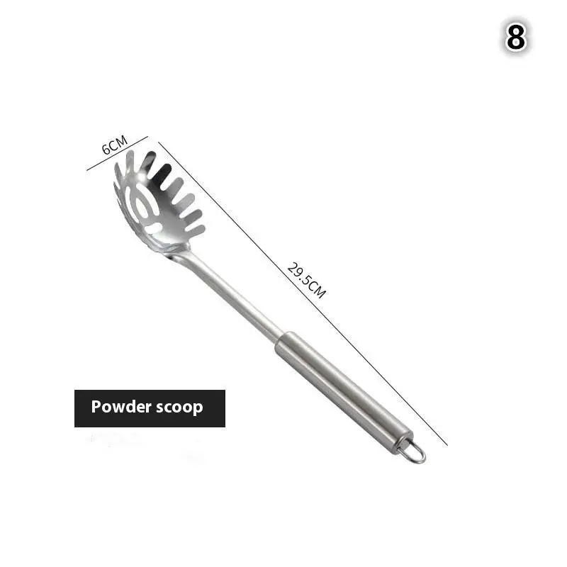 Kitchen Cookware Cooking Utensils Stainless Steel Shovel Soup Spoon Turner Utensils Dinnerware Cooking Tool Kitchen Gadgets