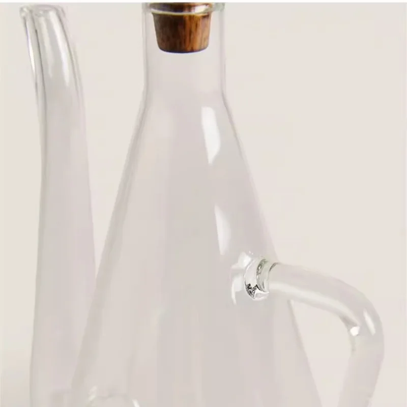Glass Oil Dispenser Bottle for Kitchen Large Capacity Olive Oil Pourer Leak-proof Soy Spout Cooking Kitchen Storage Container