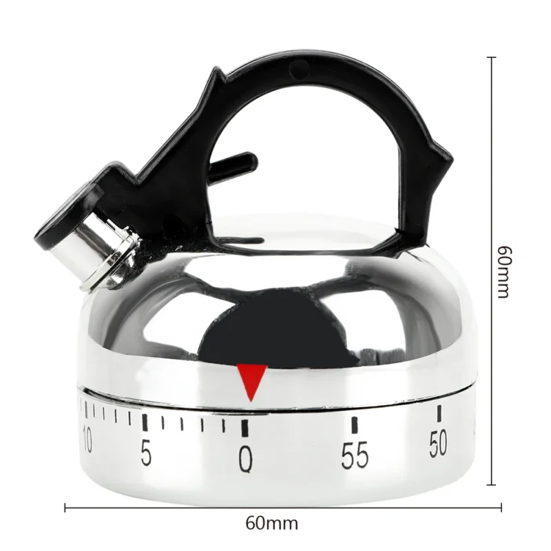 S8023cb9295e34d8b8fd4901c9eb3c075t.webp Kitchen Tool Gadgets Cooking Reminders Tools 60 Minutes Kitchen Timer Mechanical Timer Countdown Alarm Reminder Kettle Shape