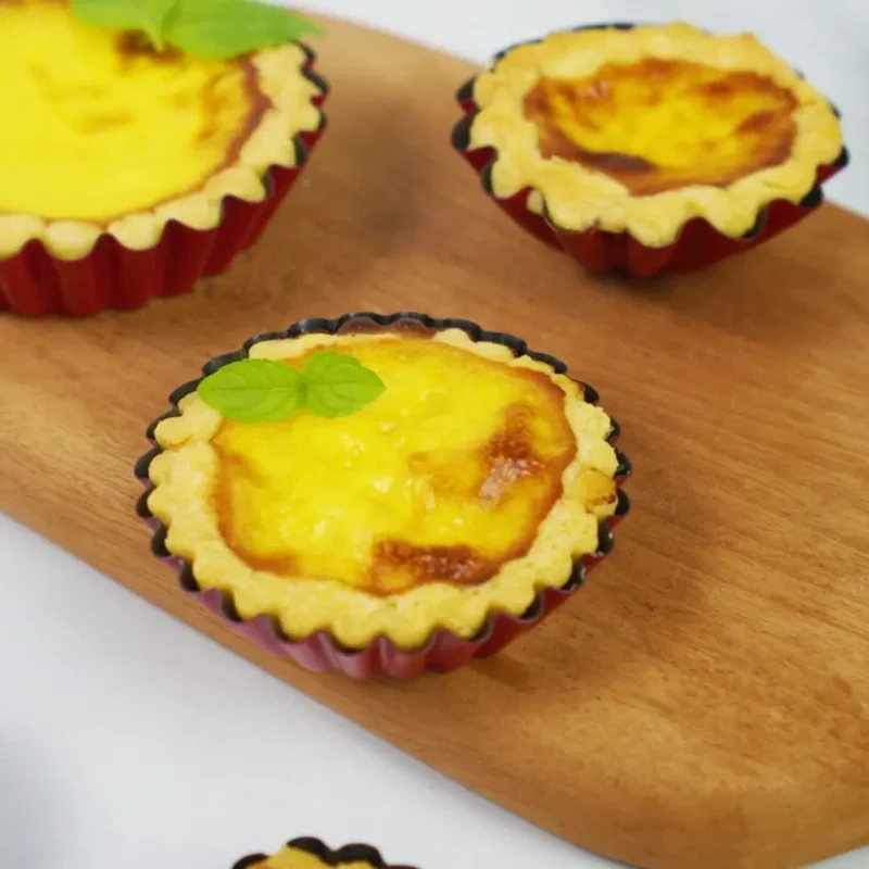 S81a9ea9c565b495da496d0f6f5c2a792B.webp Bakeware Carbon Steel Egg Tart Molds Non-stick Mini Cake Mold Reusable Creative Tartlet Baking Mold Home