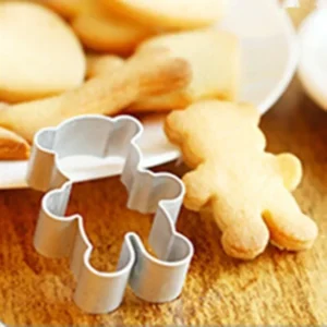 Kitchen Baking Creative Small Tools Metal Alloy Cake Cookie Bakeware Mould Fondant Cookie Cutters Biscuit Mold Diy Little Bear