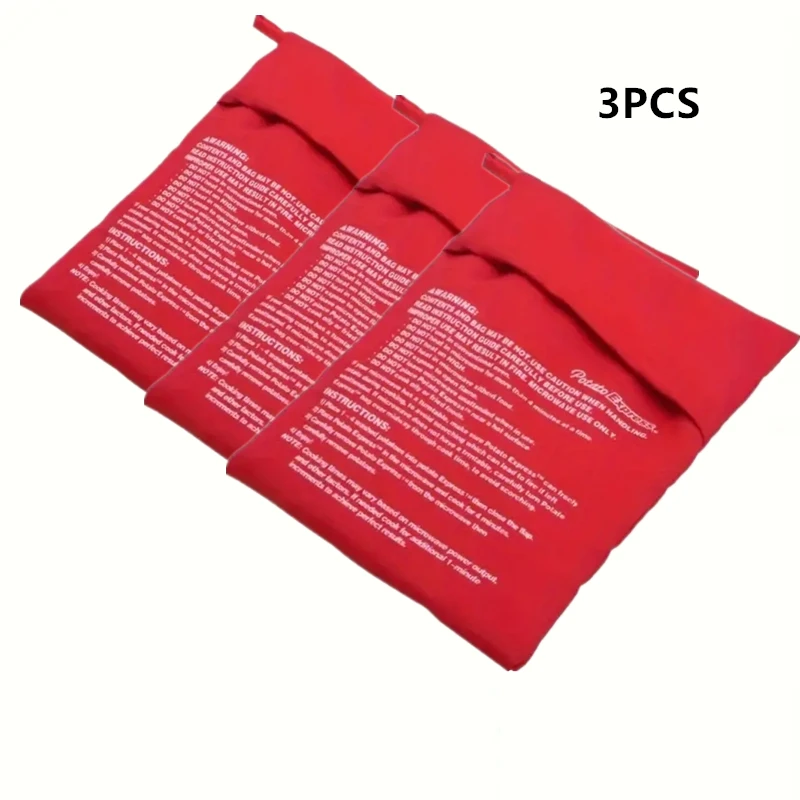 S85c2439d32e8470495ef48573e309a862.webp Kitchen Supplies Microwave Potato Bag Baked Potato Bag Red Pouch Cooking in Just 4 Minutes Cooker Bag Potato Bags Kitchen Tools