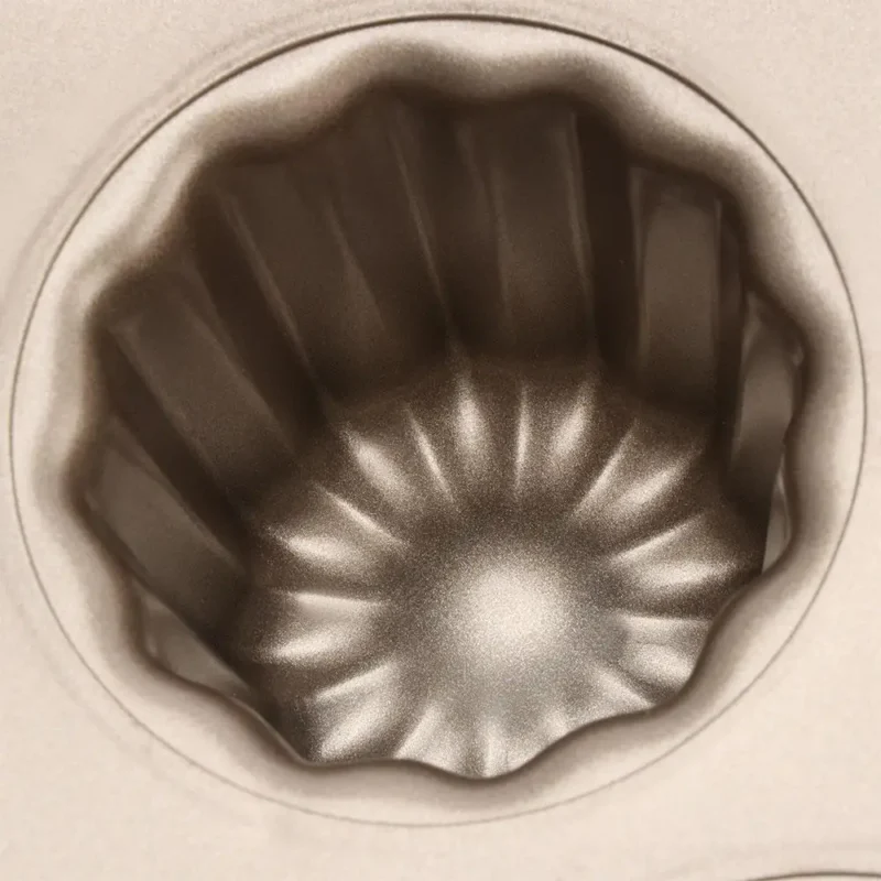 Dessert Mousse Custard Bakeware Carbon Steel French Cannele Mould Baking Tool Cake Pan Canele Mold
