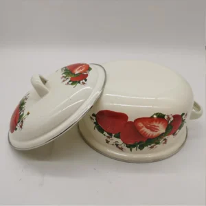 S89b2f31bdb504088a8a0ac93760335dau.webp 16cm 18cm 20cm 3piece Set Strawberry Enameled Cookware Set