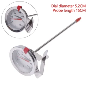 Kitchen Tools Stainless Steel 0~200℃/20～280℃/0～300℃ Cooking Temperature Meter Probe Thermometer Milk Coffee Food Meat Gauge
