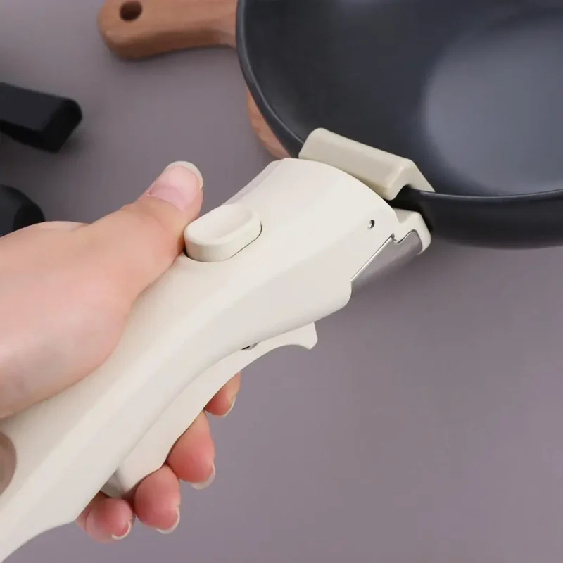 Cookware Anti-Scalding Removable Pot Handle Universal Portable Detachable Frying Pan Handle Ergonomic Pot Replacement Clip Dish