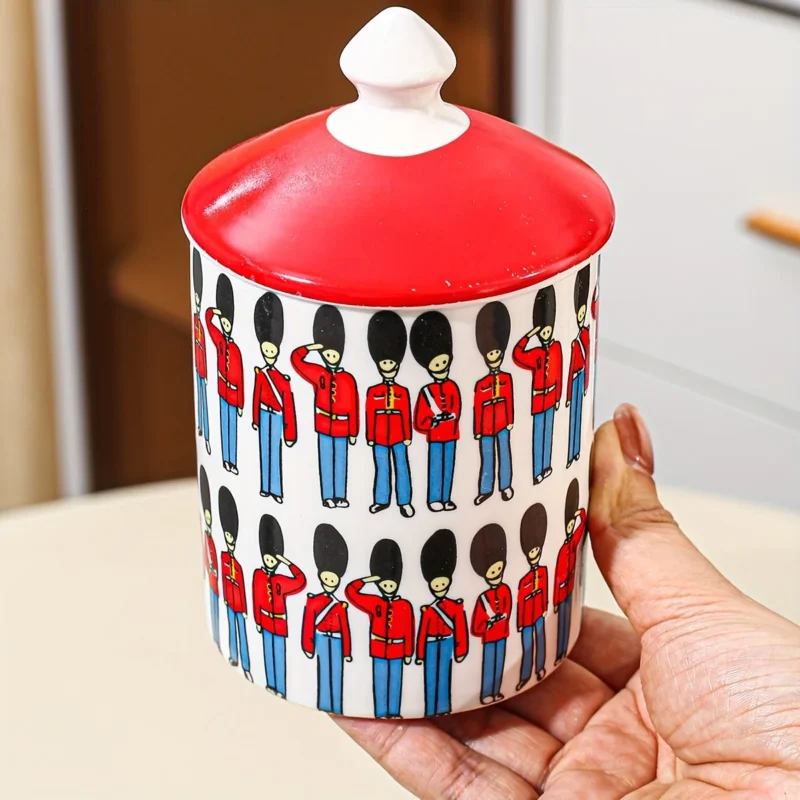 S8f9b937df3654b4690c3c1922922765an.webp Nordic Inspired Ceramic Storage Jar with Lid Kitchen Dining Container for Coffee Beans Tea Flour Sugar Bottle Kitchen Storage