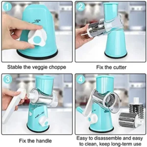 S91cc108bc6724214a0c602db80f65d21v.webp Fruit & Vegetable Tools Vegetable Chopper Kitchen Gadgets Shredders Food Cutter Multifunctional Rotary Manual Slicers Kitchen