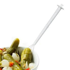 S93208d6a921d4982b1ee2cb30d1b3e18u.webp Pickle Picker Multifunction Pickle Fork Food Grabber Tools For Pickle Pincher Olive Pepper Clean And Easy To Use Kitchen Clips