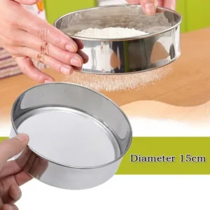 Kitchen Useful Small Tools Multifunctional Manual Flour Mesh Powder Stainless Steel Flour Sieve Practical Durable Accessories