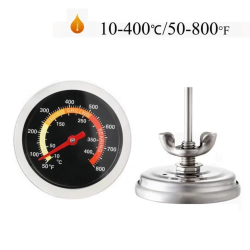 S9375638d66094771a4d9624e0d301a426.webp 52mm 10℃-400℃ Kitchen Cooking Thermometer Meat Food Temperature Test Meter for Oven BBQ Grill with Probe Heat Barbecue