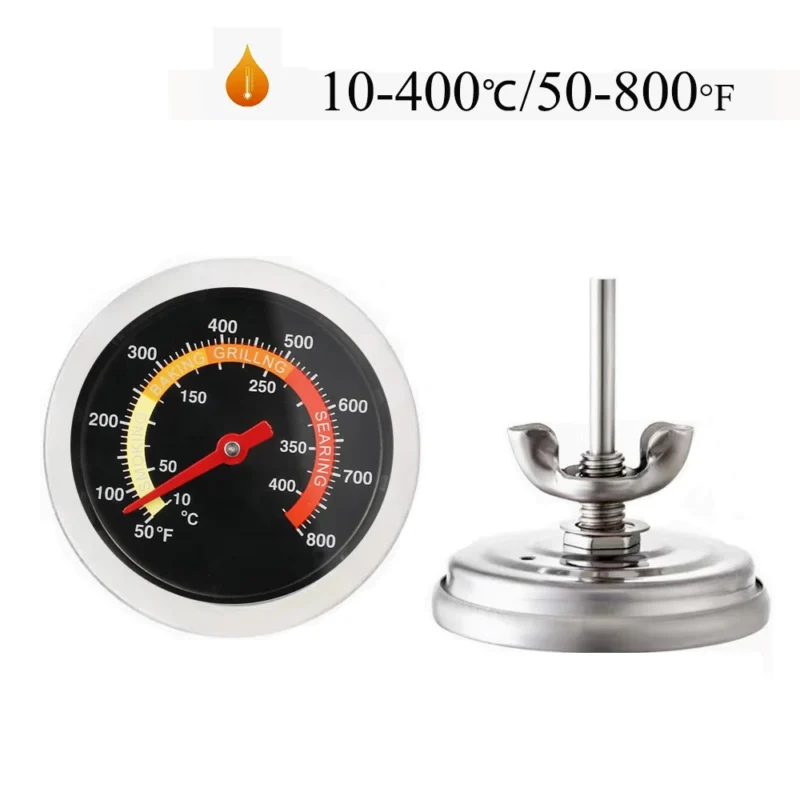 S9375638d66094771a4d9624e0d301a426.webp 52mm 10℃-400℃ Kitchen Cooking Thermometer Meat Food Temperature Test Meter for Oven BBQ Grill with Probe Heat Barbecue