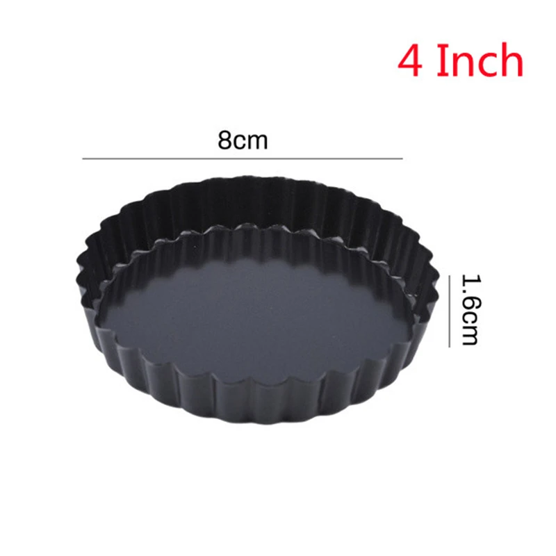 Baking Cake Molds Alloy Round Non Stick Tart Quiche Pans Removable Bottom Pie Pizza Baked Mould Cup Bakeware Alloy Kitchen Tool