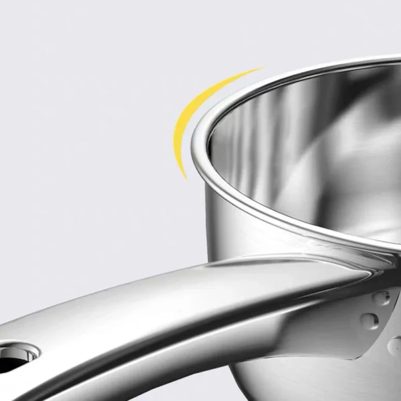 S95058ecbe3ee44ed89274047f7f34bcba.webp Stainless Steel Uncoated Nonstick Saucepan Household Milk Cooking Pot Frying Pan Induction Cooker Gas Stove Kitchen Utensils