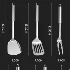 Kitchen Cookware Cooking Utensils Stainless Steel Shovel Soup Spoon Turner Utensils Dinnerware Cooking Tool Kitchen Gadgets