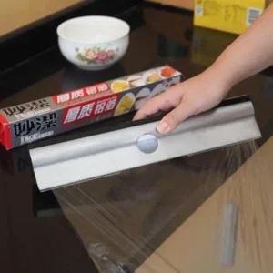 stainless steel kitchen utensils stanniol cutter aluminum foil cutter wrap cutter box plastic wrap dispenser