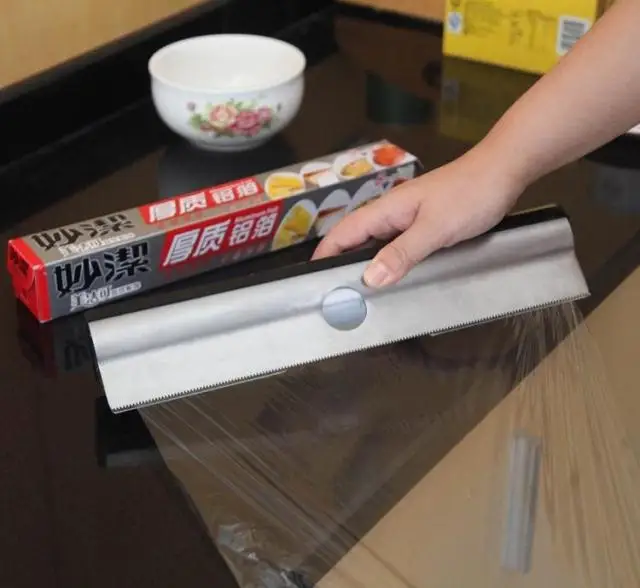 stainless steel kitchen utensils stanniol cutter aluminum foil cutter wrap cutter box plastic wrap dispenser