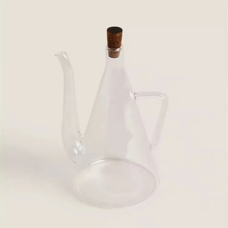 Glass Oil Dispenser Bottle for Kitchen Large Capacity Olive Oil Pourer Leak-proof Soy Spout Cooking Kitchen Storage Container