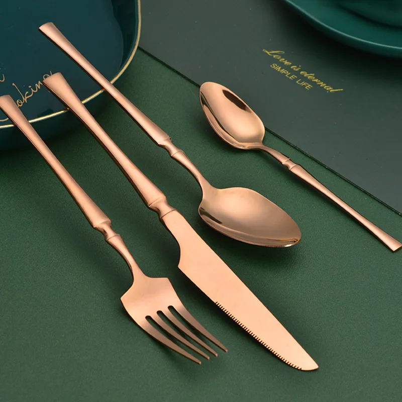 Sa0d3cd2244274cc080fa2b8072928da6b.webp 16pcs Gold Cutlery Set Forks Knives Spoons Dinnerware Dishwasher Safe Stainless Steel Western Tableware Silverware Wedding Gift