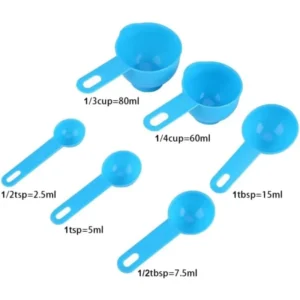 Kitchen Measuring Tool Plastic Measuring Cup Measuring Scale Set Scale Plastic Tool Measuring Set Spoon Kitchen 7-Piece