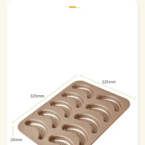 Sa26ed6e9445b46fd9e3153765bcf3a53X.webp 10 Hole Baking Pan Carbon Cake Baking Mold Baking Tray Non-Stick Muffin DIY Banana Cake Pan Moulds Baking Pans Bakeware Tools