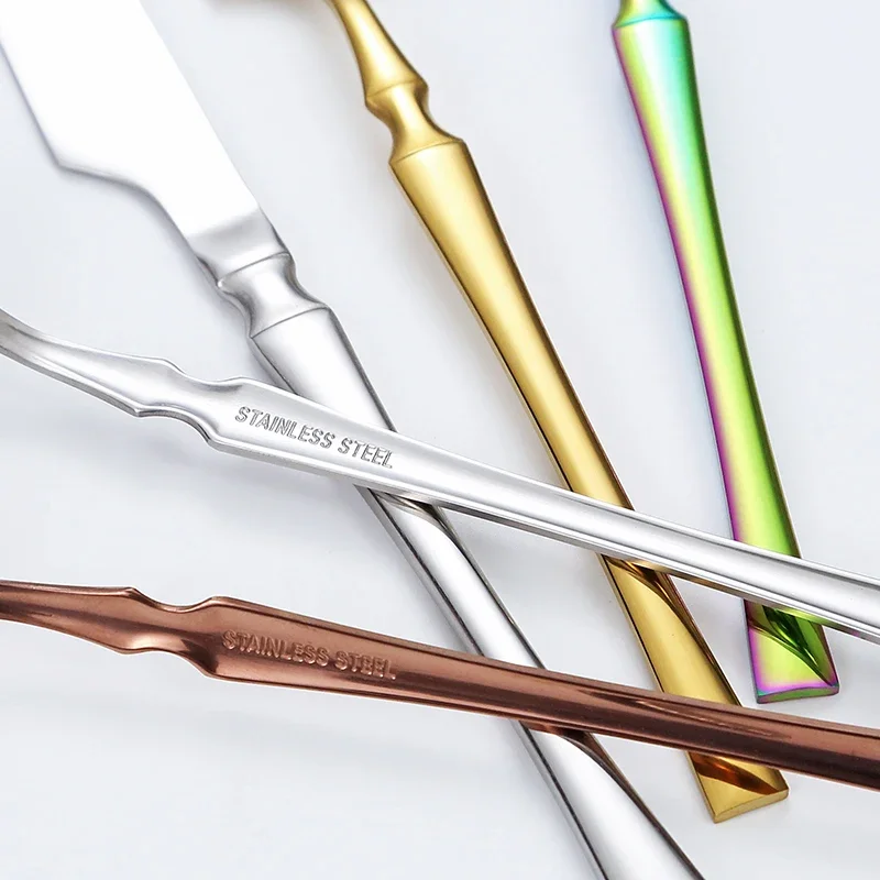 Sa2837e52bc044e958e2572c991503306m.webp 16pcs Gold Cutlery Set Forks Knives Spoons Dinnerware Dishwasher Safe Stainless Steel Western Tableware Silverware Wedding Gift