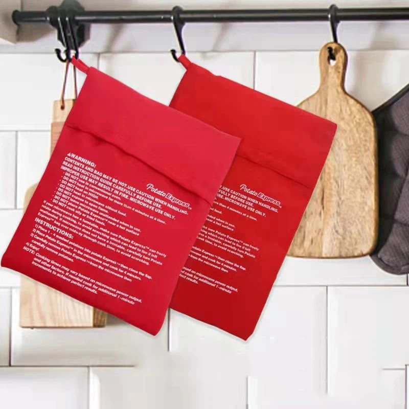 Sa287f5dfe3e04f4f9f48ea12aaaeb916X.webp Kitchen Supplies Microwave Potato Bag Baked Potato Bag Red Pouch Cooking in Just 4 Minutes Cooker Bag Potato Bags Kitchen Tools