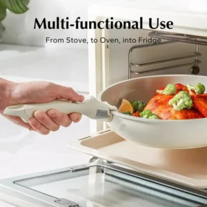 Cookware Anti-Scalding Removable Pot Handle Universal Portable Detachable Frying Pan Handle Ergonomic Pot Replacement Clip Dish