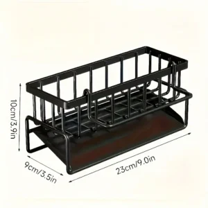 Effective Draining Kitchen Sponge Shelf, Soap Holder, Stainless Steel Material Is More Sturdy, Slope Design Is Free From Water Accumulation, Towel Independent Rack Effective Anti-Mold, Kitchen Storage