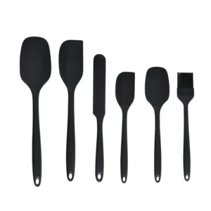 Silicone Kitchenware 6-Piece Set, Cream Scraper, Spatula, Oil Brush, Size Scraper Set Baking Tool, Non-Integrated Hand