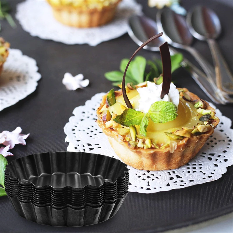 Baking Cake Molds Alloy Round Non Stick Tart Quiche Pans Removable Bottom Pie Pizza Baked Mould Cup Bakeware Alloy Kitchen Tool