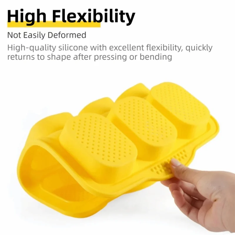 Bakeware 9 Grids Silicone Cake Mold Silicone Non-Stick Bread Baking Form Non-slip Reusable Silicone Baking Pan Baking Tool