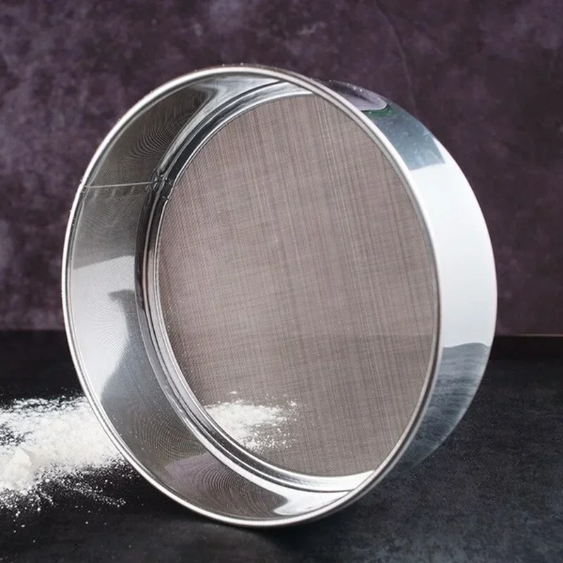 Kitchen Useful Small Tools Multifunctional Manual Flour Mesh Powder Stainless Steel Flour Sieve Practical Durable Accessories