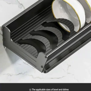 Saf247f704f0049ba8ed9c4415f973f22W.webp Bowl Plate Drying Shelf Portable Kitchen Organizer Wall Mounted Dish Drainer Rack Kitchen Storage Shelves Tableware Holder