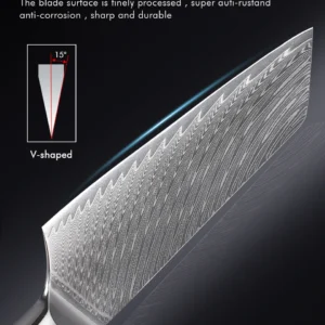 F.YOUNG 8.5" Japanese Kiritsuke Knife Damascus Steel Kitchen Professional Chef Knife Sharp Slicing Cleaver Cooking Tools Cutlery