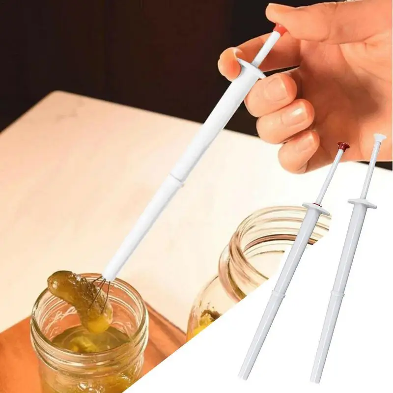 Sb127d6f96dde464489d7c7b873bfd02au.webp Pickle Picker Multifunction Pickle Fork Food Grabber Tools For Pickle Pincher Olive Pepper Clean And Easy To Use Kitchen Clips