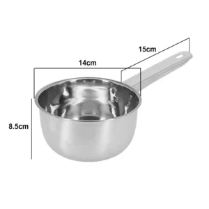 Sb49a9e5fd0d34a74b7ebe9ec97c378a95.webp Stainless Steel Uncoated Nonstick Saucepan Household Milk Cooking Pot Frying Pan Induction Cooker Gas Stove Kitchen Utensils