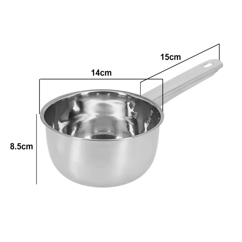 Sb49a9e5fd0d34a74b7ebe9ec97c378a95.webp Stainless Steel Uncoated Nonstick Saucepan Household Milk Cooking Pot Frying Pan Induction Cooker Gas Stove Kitchen Utensils