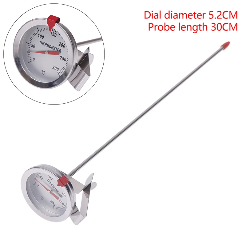 Kitchen Tools Stainless Steel 0~200℃/20～280℃/0～300℃ Cooking Temperature Meter Probe Thermometer Milk Coffee Food Meat Gauge