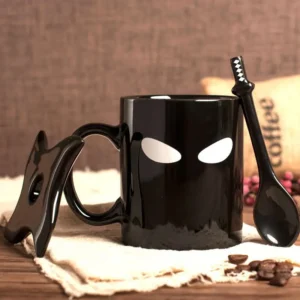 Sbc5105b0f3564153b8d8f929a0716545k.webp Ninja Mugs Water Cup Creative Funny Mugs with Lid Spoon Set Porcelain Kitchen Utensils Drinkware Mug Coffe Kawaii Cup