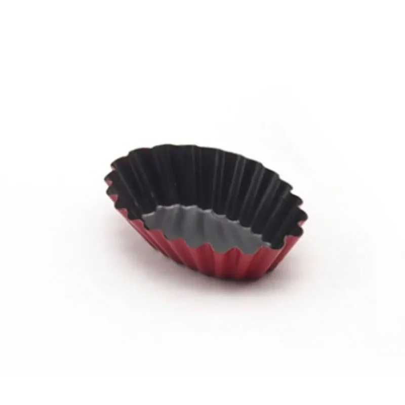 Sbc84e98c55a34acc91f82a82f057d3d8c.webp Bakeware Carbon Steel Egg Tart Molds Non-stick Mini Cake Mold Reusable Creative Tartlet Baking Mold Home