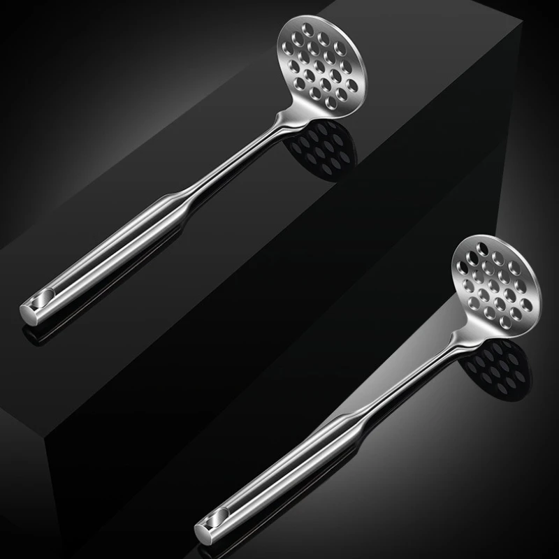 Sbe6471fc64844922898e659491075c97d.webp 1PC Potato Press Household Baby Supplementary Food Press Spoon Press Mashed Potatoes Kitchen Cooking Tools Home Kitchen Utensils