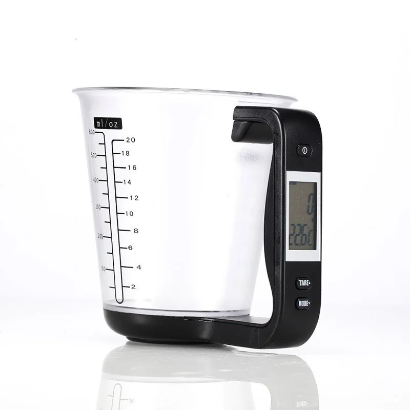 Kitchen Scales with LCD Display 1000g/1g Measuring Cup Kitchen Mixing Bowl Temperature Measurement Cups Kitchen Baking Tools