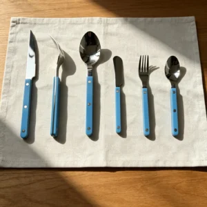 Colorful 316 Stainless Steel Western Cutlery Set, French Clasp Handle Steak Knives, Dessert Forks Spoons Flatware Collection