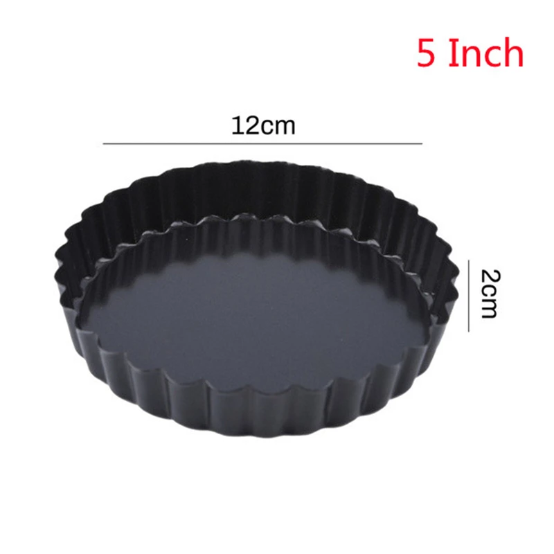 Baking Cake Molds Alloy Round Non Stick Tart Quiche Pans Removable Bottom Pie Pizza Baked Mould Cup Bakeware Alloy Kitchen Tool