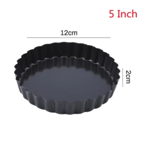 Baking Cake Molds Alloy Round Non Stick Tart Quiche Pans Removable Bottom Pie Pizza Baked Mould Cup Bakeware Alloy Kitchen Tool