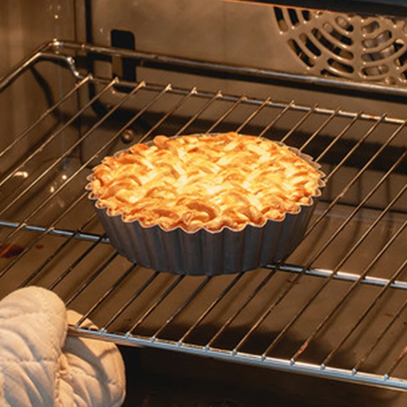 Baking Cake Molds Alloy Round Non Stick Tart Quiche Pans Removable Bottom Pie Pizza Baked Mould Cup Bakeware Alloy Kitchen Tool