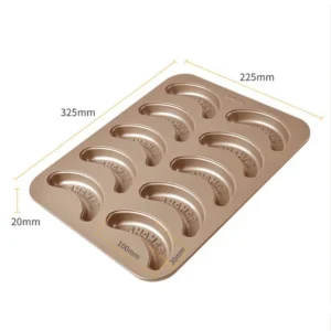Sd2aca4bd90ec4fd2aa349257e4022f08s.webp 10 Hole Baking Pan Carbon Cake Baking Mold Baking Tray Non-Stick Muffin DIY Banana Cake Pan Moulds Baking Pans Bakeware Tools