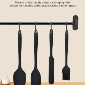 Silicone Kitchenware 6-Piece Set, Cream Scraper, Spatula, Oil Brush, Size Scraper Set Baking Tool, Non-Integrated Hand